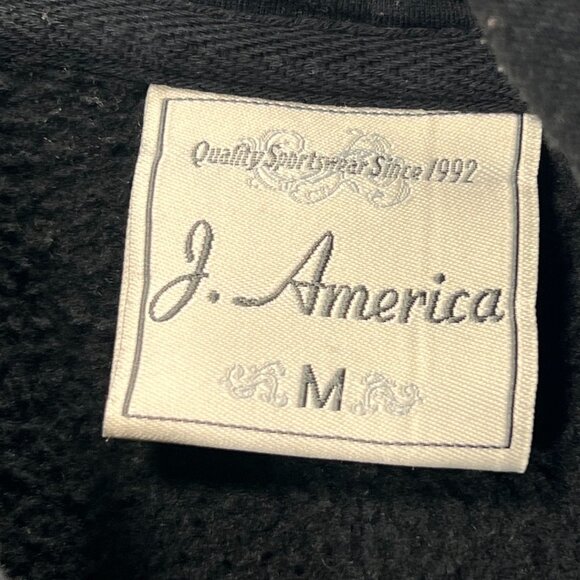 Appalachian State Hoodie Black Embroidered Logo J America Medium Pullover - Picture 7 of 12